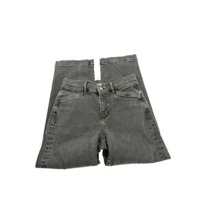 Ann Taylor Jeans Women 4 Gray The Easy Straight High Rise Stretch Denim 552030